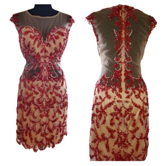 Luxury Designer Couture Prom Party Runway Wedding Evening Cocktail Glamour Dress - Picture 6 of 16